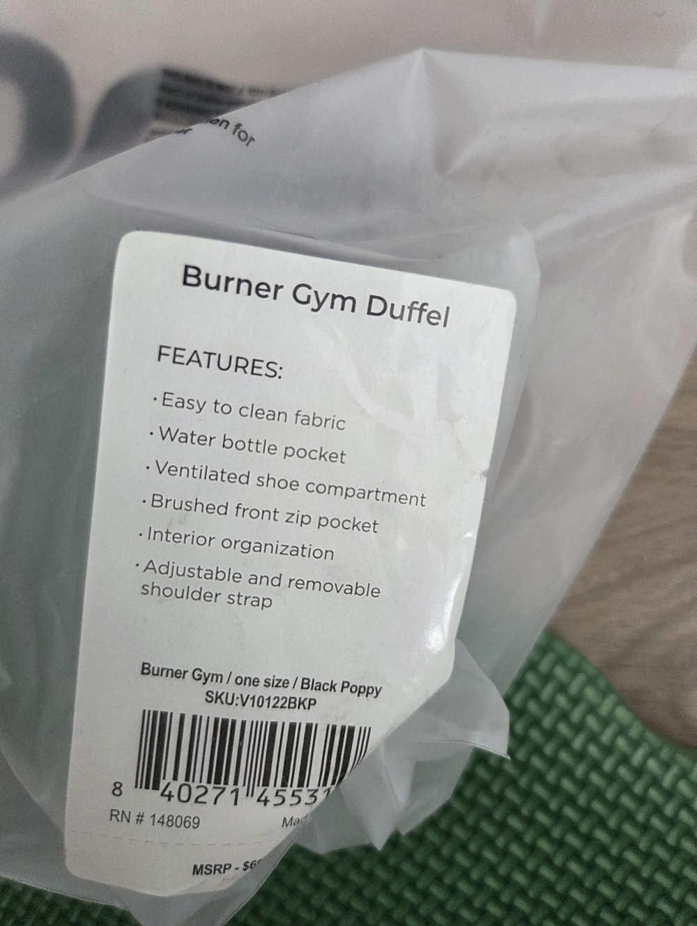Vooray Burner Gym Duffel 🩷🖤❤️ - Picture 4 of 8